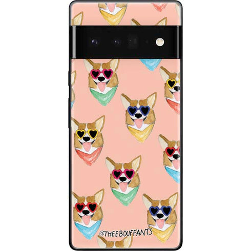 Bouffants and Broken Hearts Corgi Love Google Pixel 6 Pro Skin
